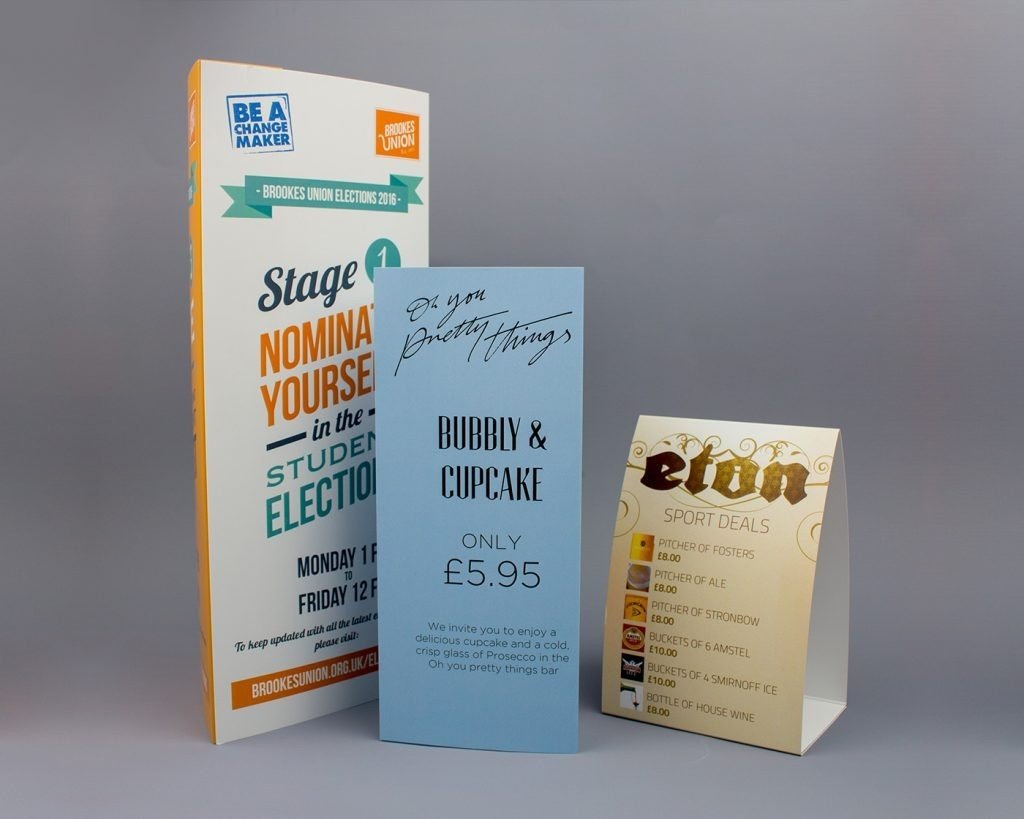 Table Tents PrintingKent